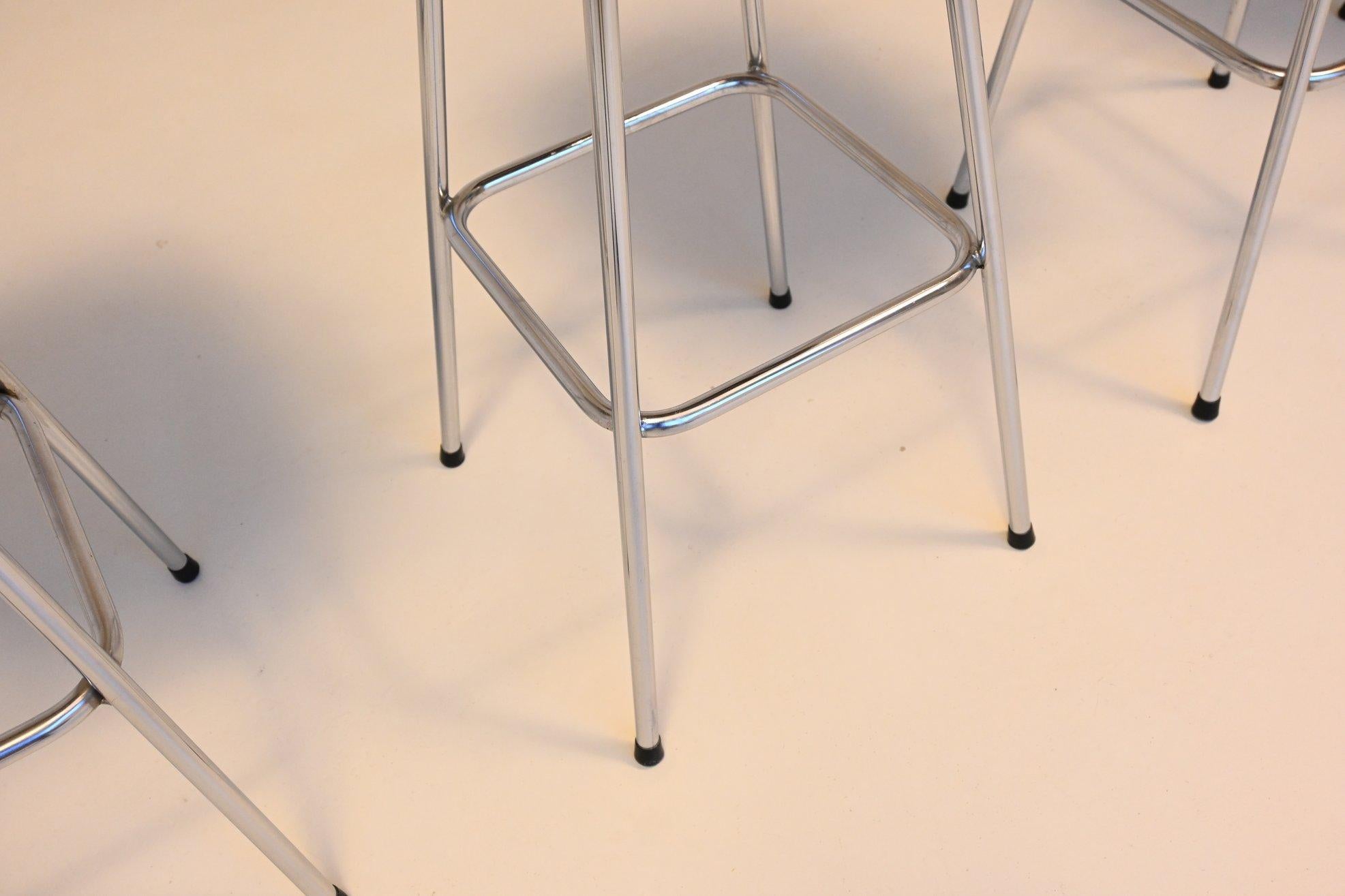 Charlotte Perriand set of three bar stools Les Arcs Ski Resort France 1960 1