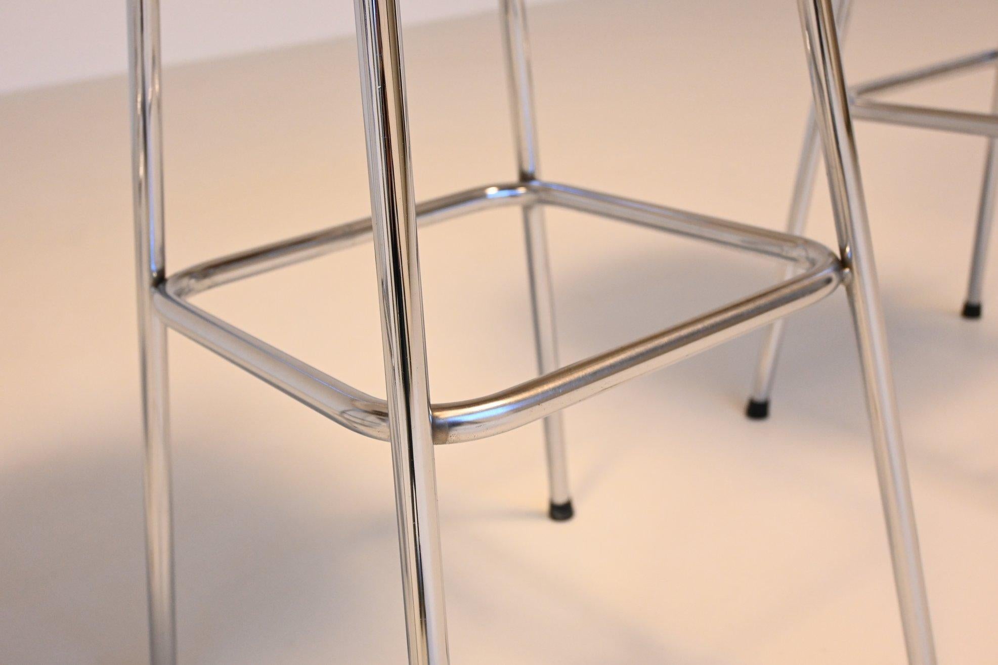 Charlotte Perriand set of three bar stools Les Arcs Ski Resort France 1960 2