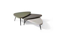 Charlotte Perriand Set Of Three Mexique Outdoor Low Table For Cassina