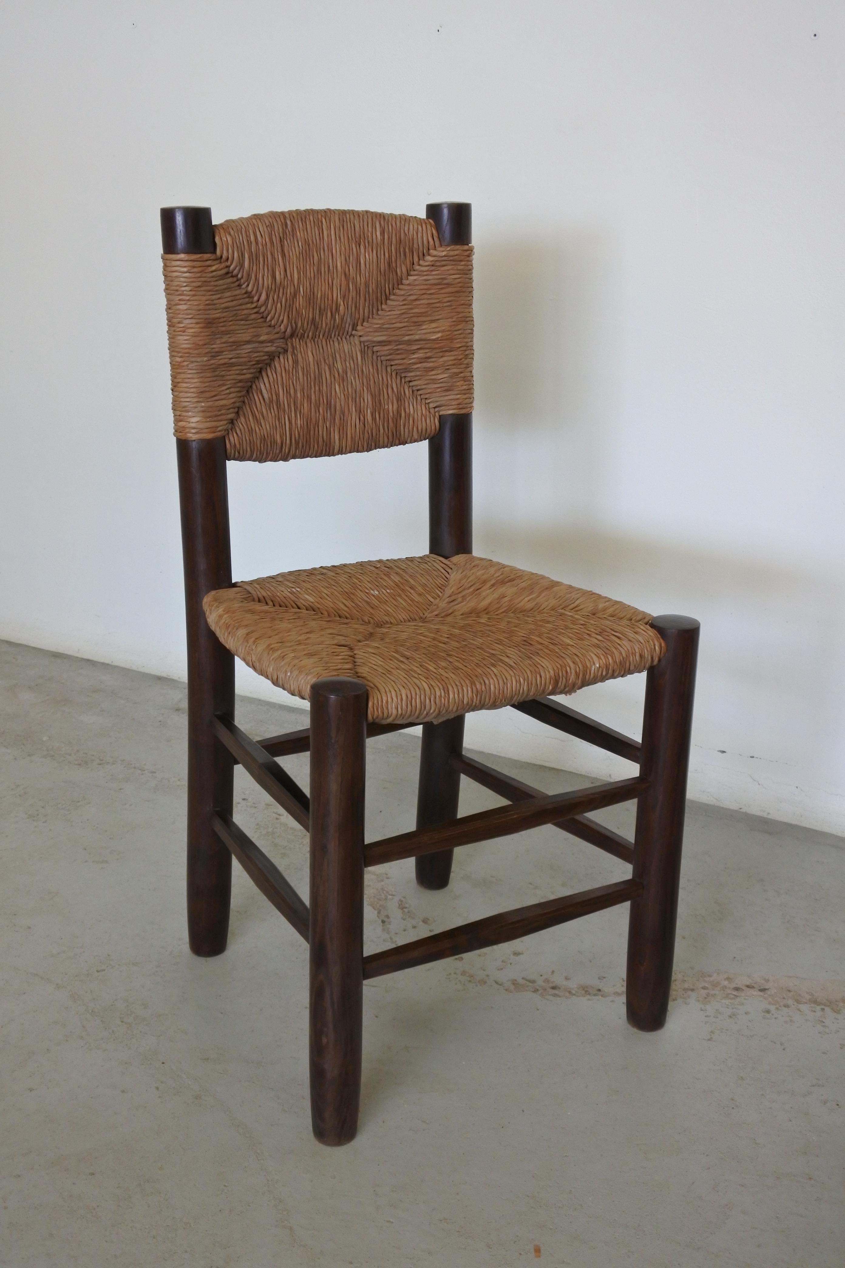 Charlotte Perriand Set of Two Chairs N 19, France, Early 1950s In Good Condition In La Teste De Buch, FR