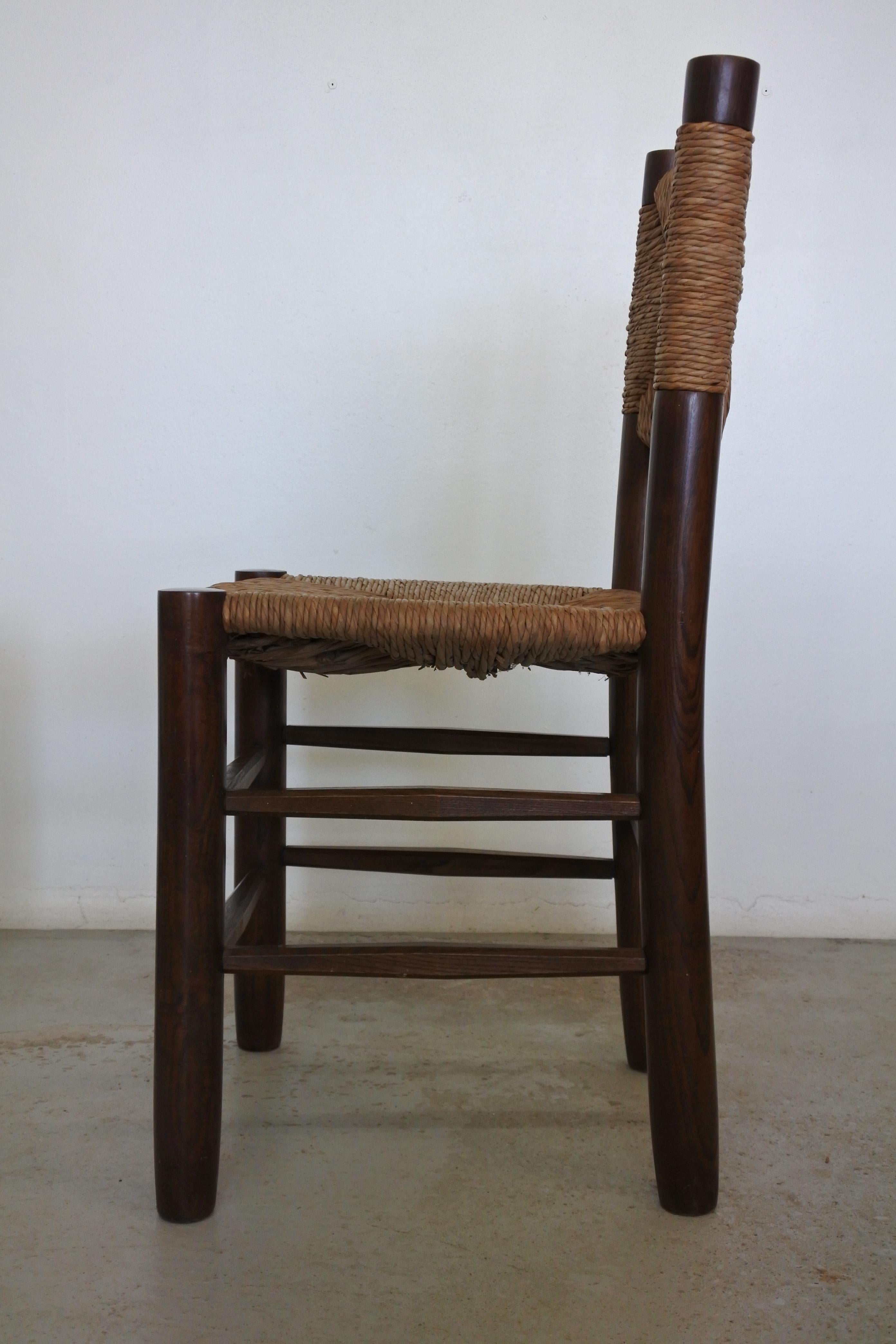 Charlotte Perriand Set of Two Chairs N 19, France, Early 1950s 1