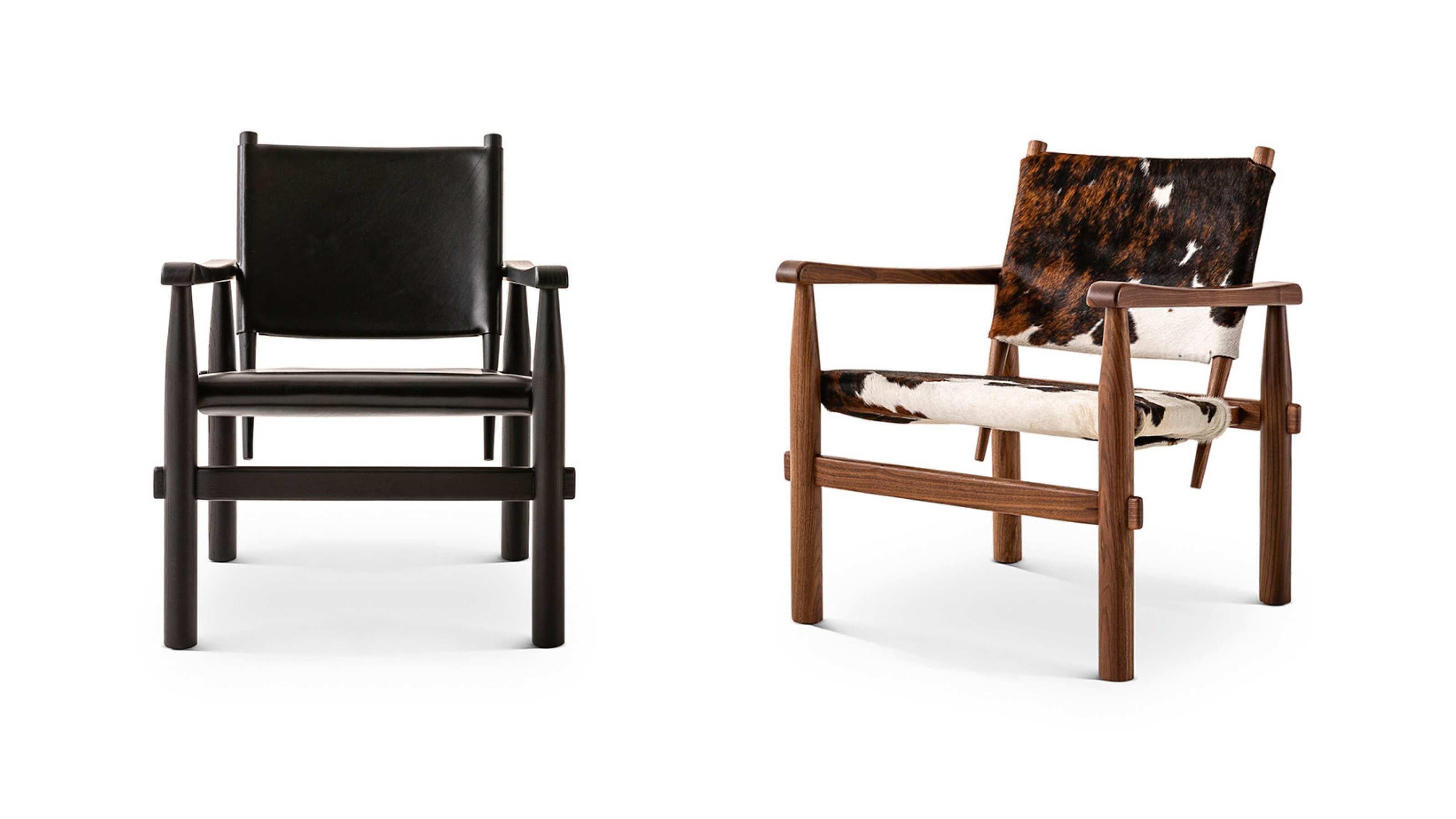 Charlotte Perriand Juego de dos sillones de hotel Doron para Cassina Moderno de mediados de siglo en venta
