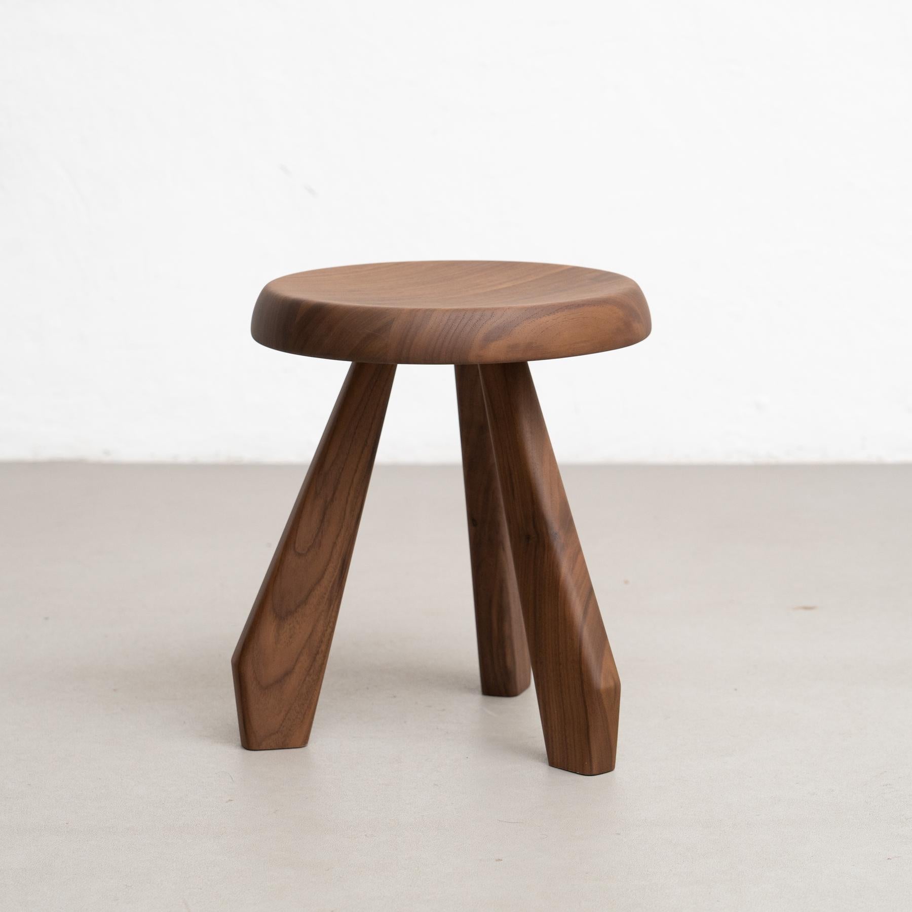 Charlotte Perriand Ensemble de deux tabourets en bois Meribel pour Cassina Neuf - En vente à Barcelona, Barcelona