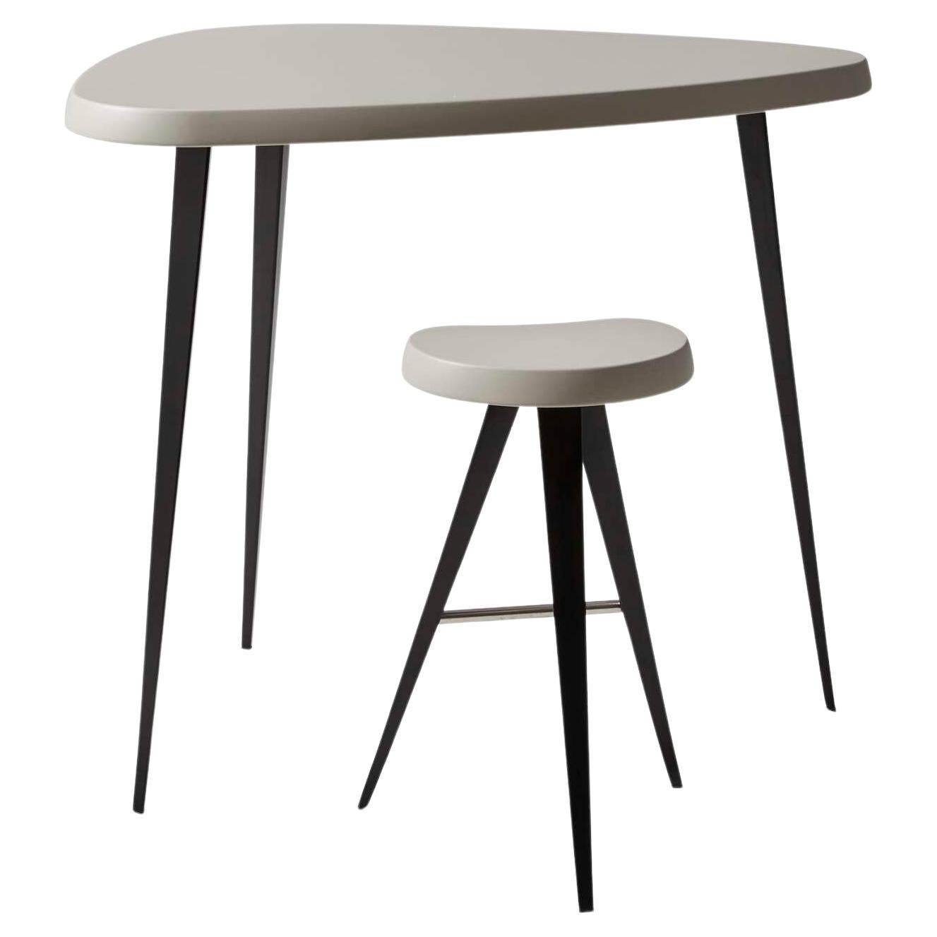 Charlotte Perriand Set Of Two Mexique Stool and Table Outdoor For Cassina