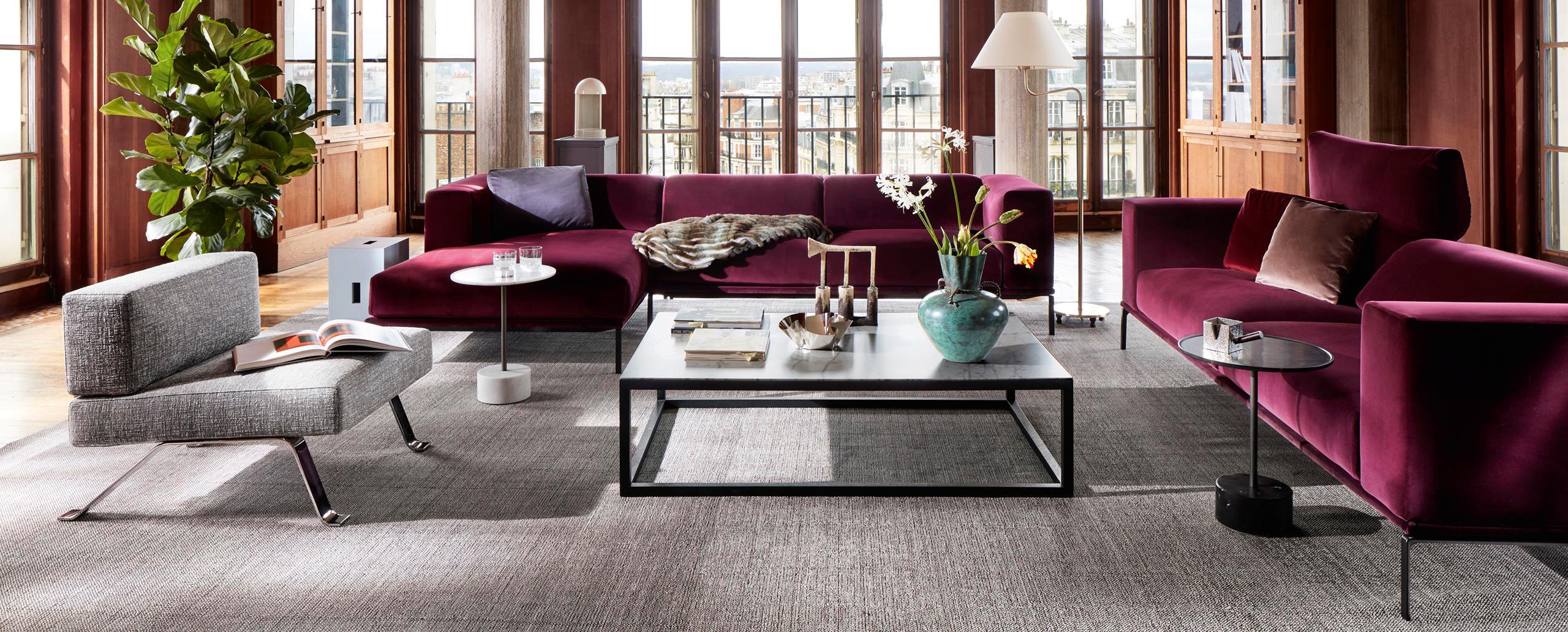 Acciaio Charlotte Perriand Set di due poltrone Ombra di Cassina in vendita