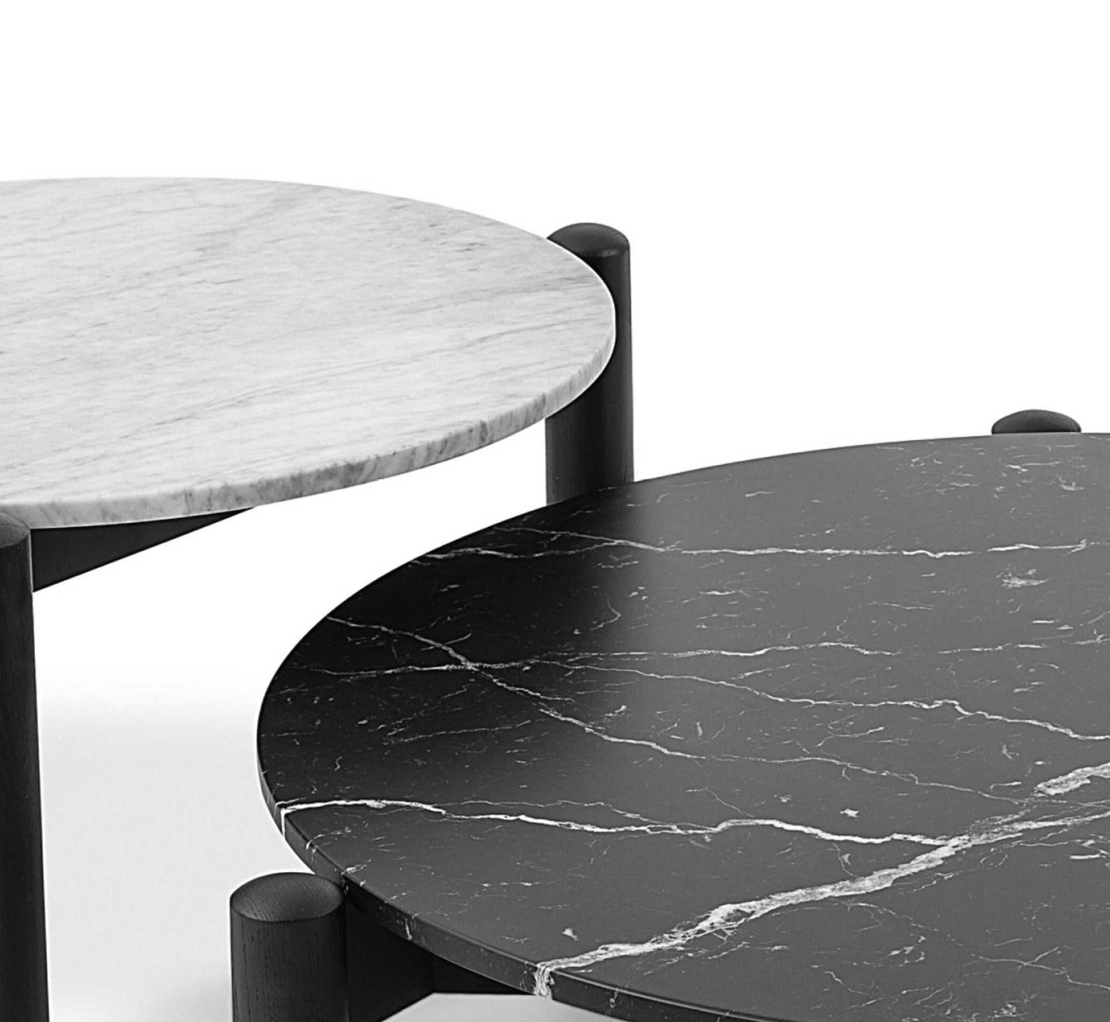 Contemporary Charlotte Perriand Set Of Two Table À Plateau Interchangeable Coffee Table For Sale