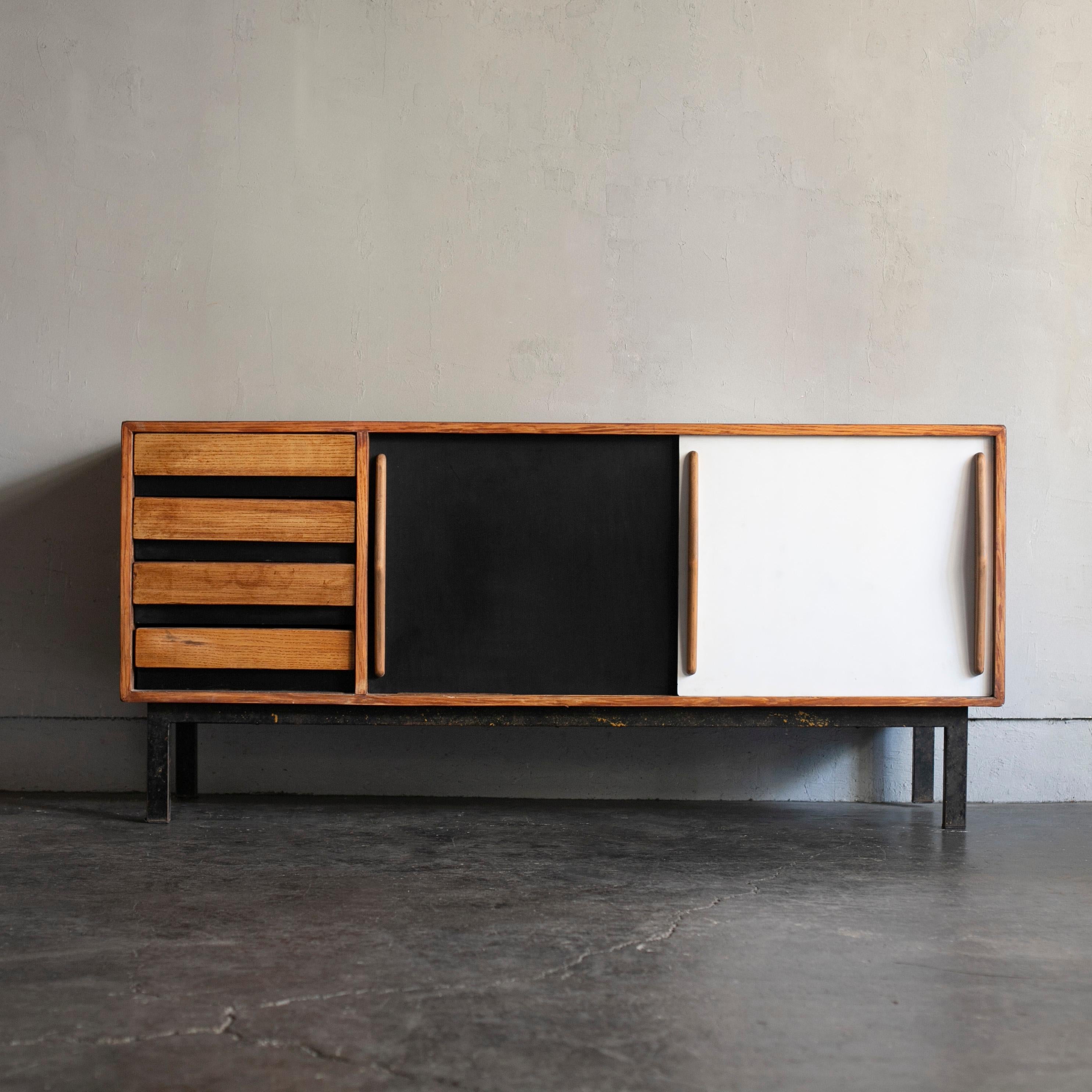 Sideboard designed by Charlotte Perriand for Cite Cansado, Mauritania.
Edited by Steph Simon.