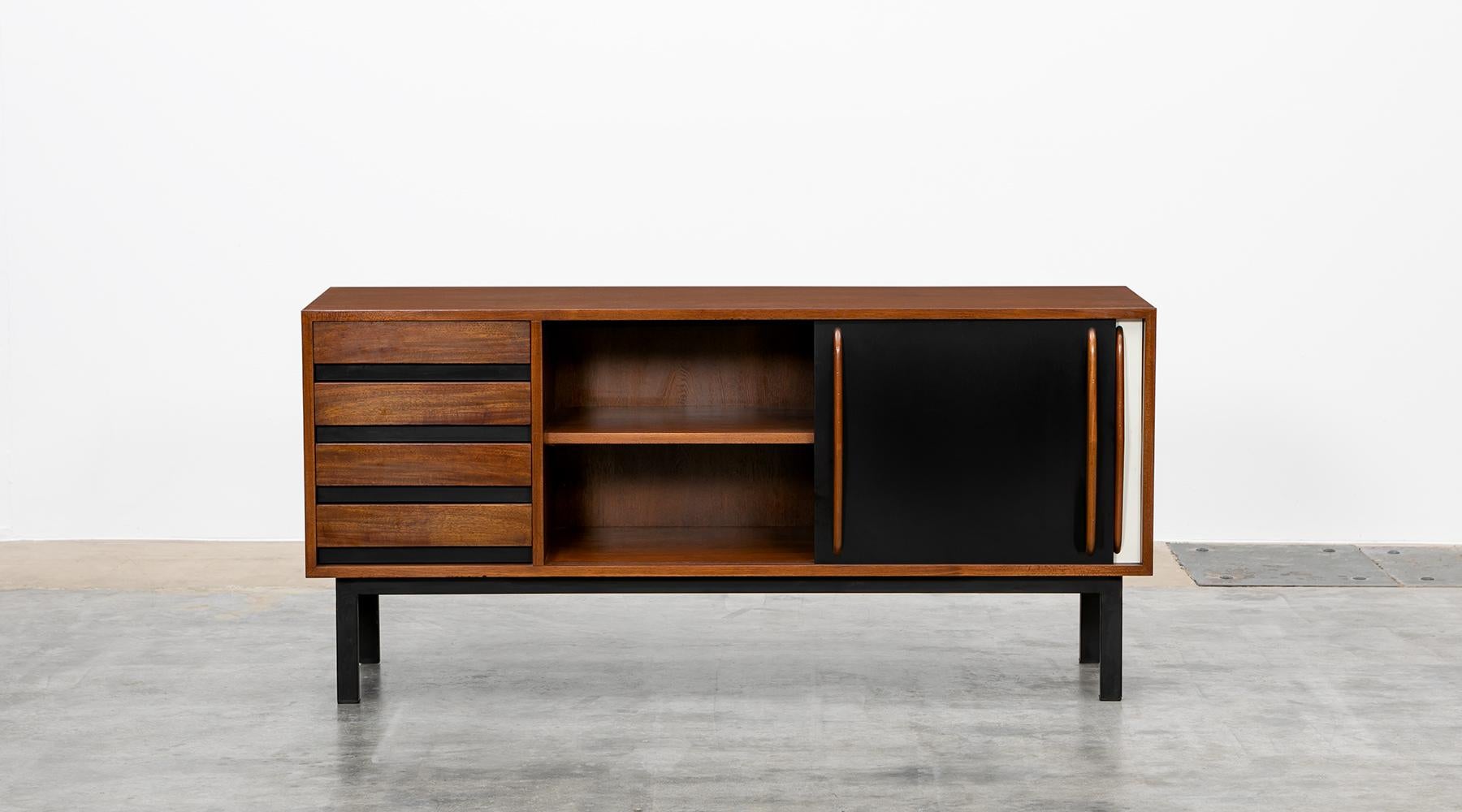 Mid-Century Modern Charlotte Perriand Sideboard in Mahogany 'h'