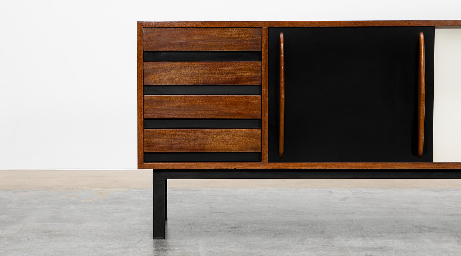 Charlotte Perriand Sideboard in Mahogany 'h' In Good Condition In Frankfurt, Hessen, DE