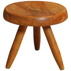 Charlotte Perriand Solid Elm Stool, 1953