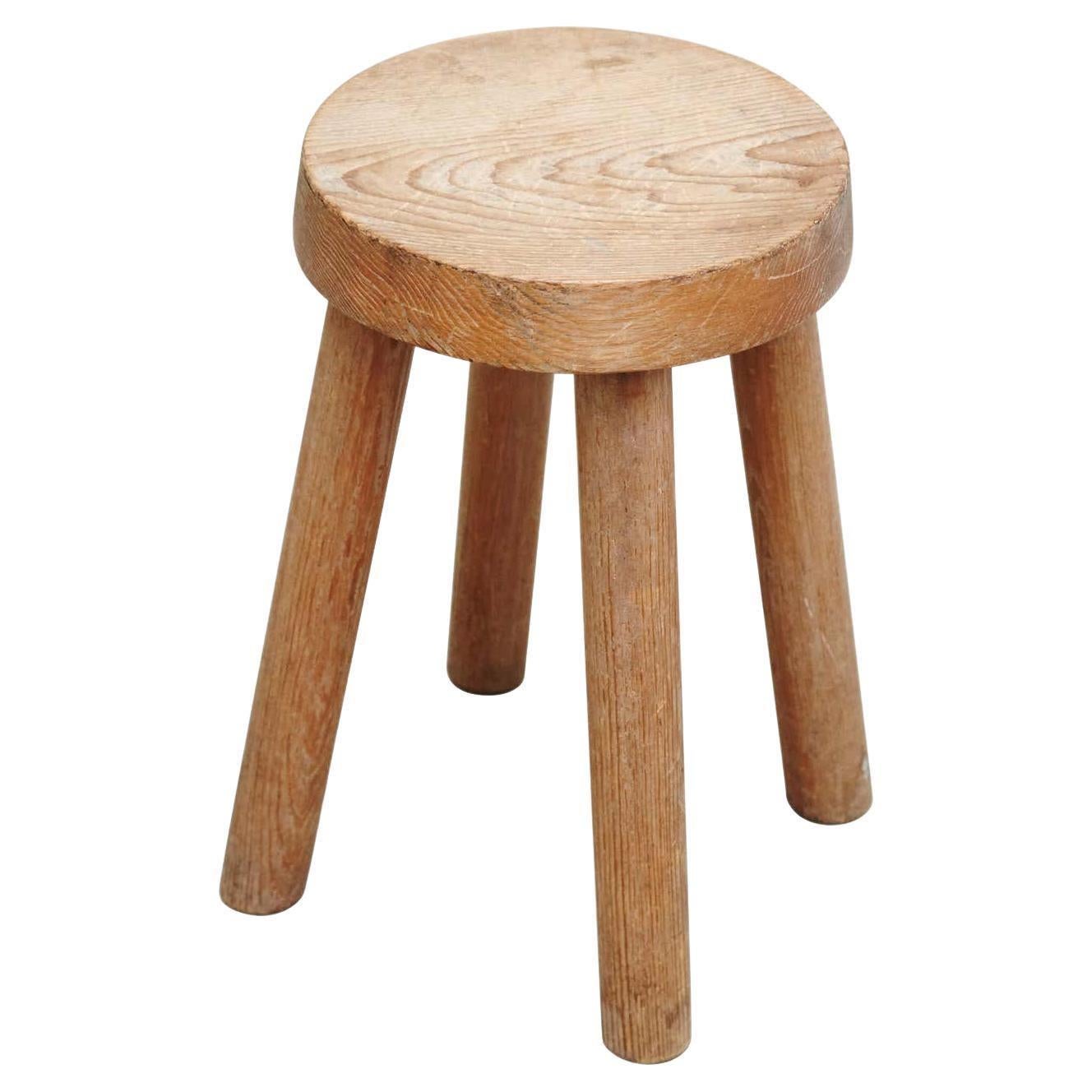 Francese Sgabello Charlotte Perriand 1960 Design/One per Les Arcs  Pezzo originale Vintage By in vendita