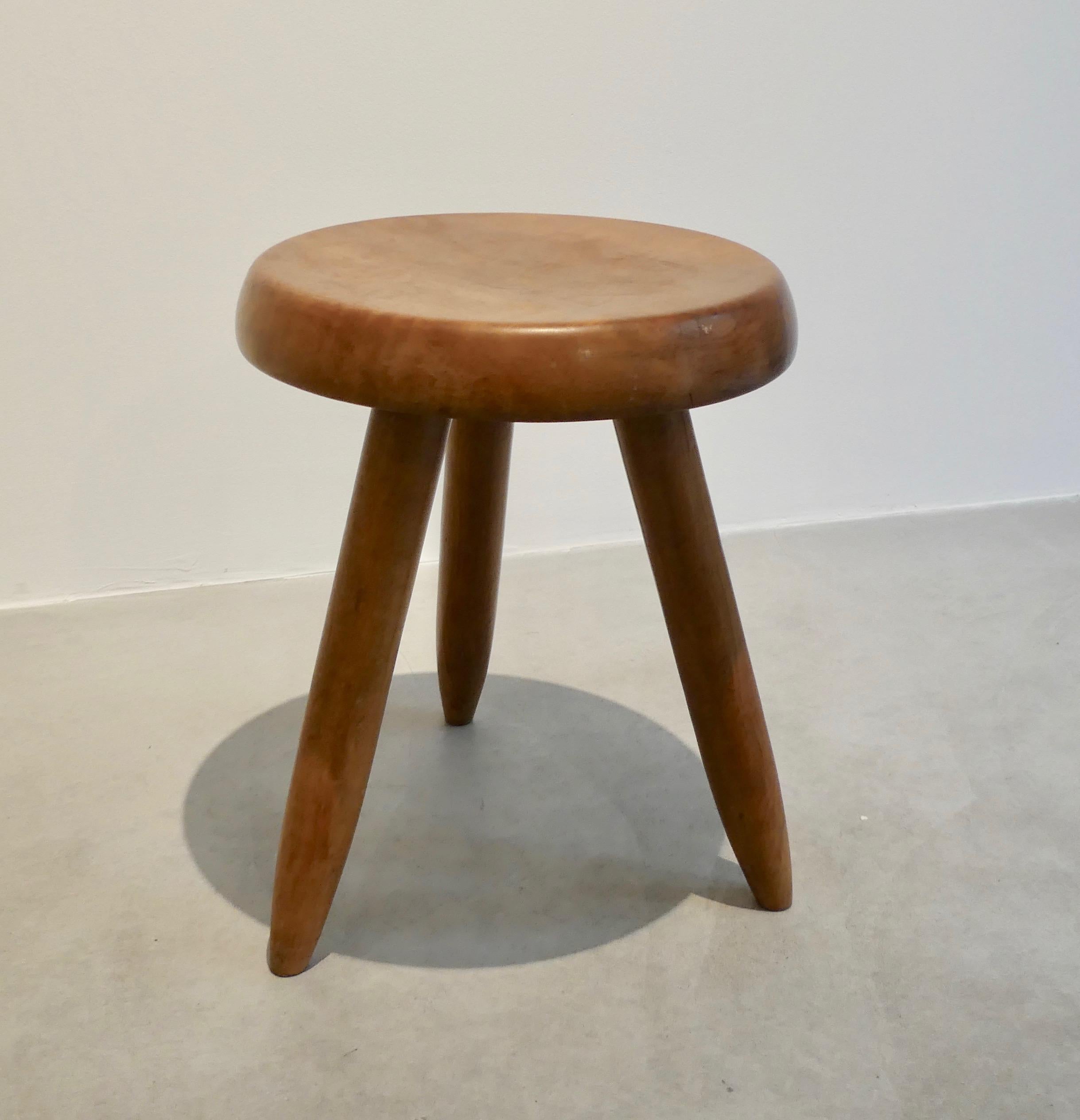 Charlotte Perriand, Stool In Fair Condition In Paris, FR