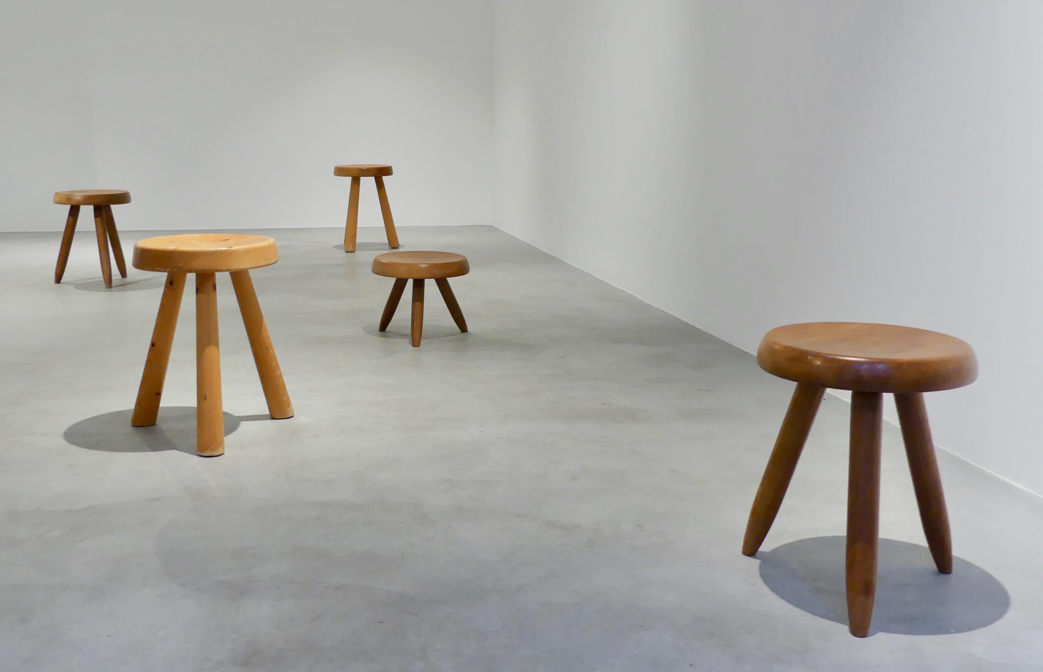 Oak Charlotte Perriand, Stool