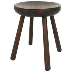 Vintage Charlotte Perriand Stool "Marteau" from Les Arcs Resort, France, Late 1960