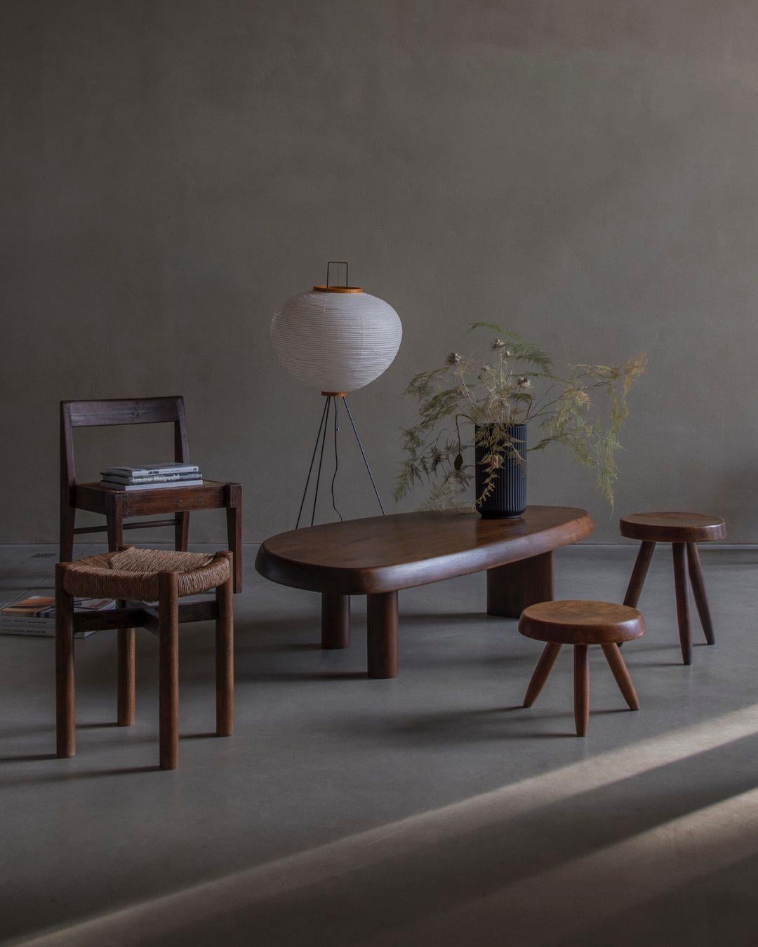 Charlotte Perriand, Taburete Méribel, Circa 1960, Moderno de mediados de siglo en venta 2