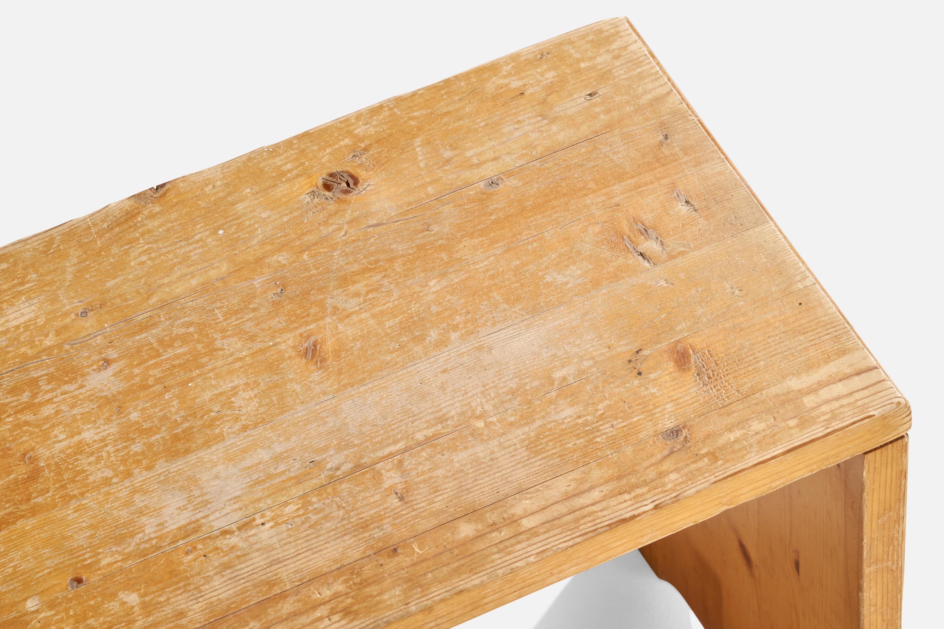 Charlotte Perriand, Hocker, Kiefernholz, Frankreich, 1960er Jahre im Angebot 2
