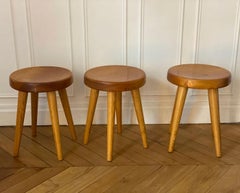 Charlotte Perriand Stools Coming from Méribel Les Allies, 1946