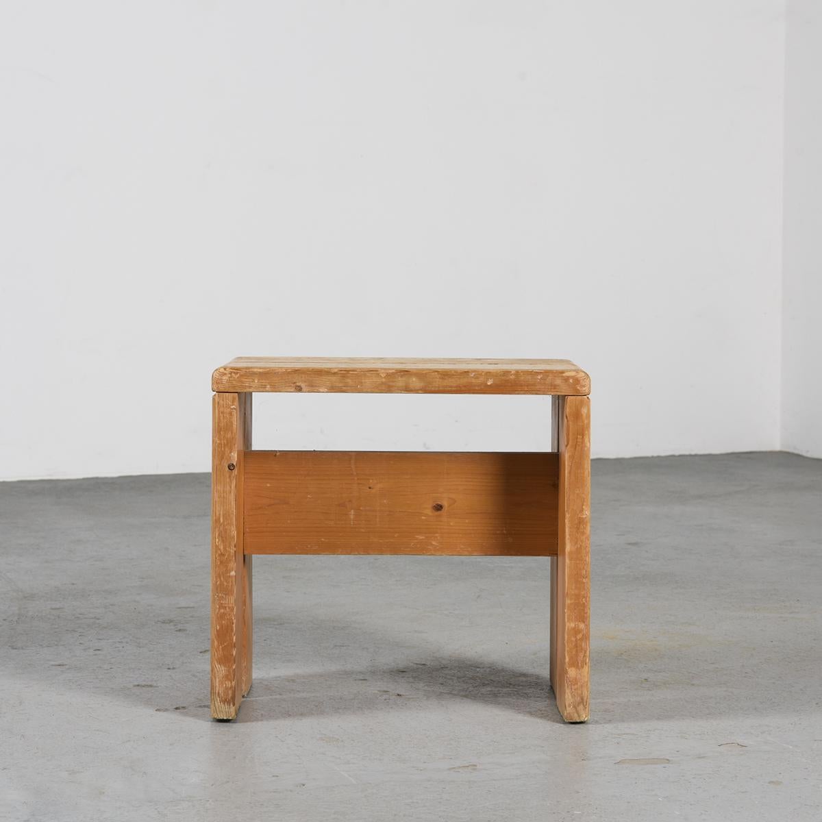 Mid-Century Modern Stools from Les Arcs, France, Set of 6, Selected by C. Perriand