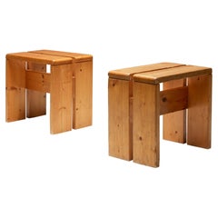 Charlotte Perriand Stools Les Arcs