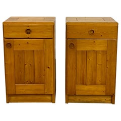 Charlotte Perriand storage pair of storage cabinets for Les Arcs, France, 1960s