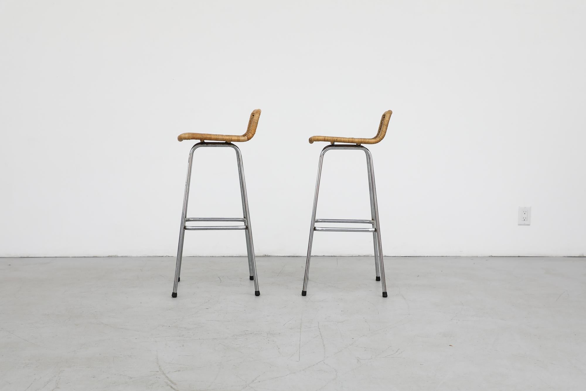 Mid-Century Modern Charlotte Perriand Style Bar Stools