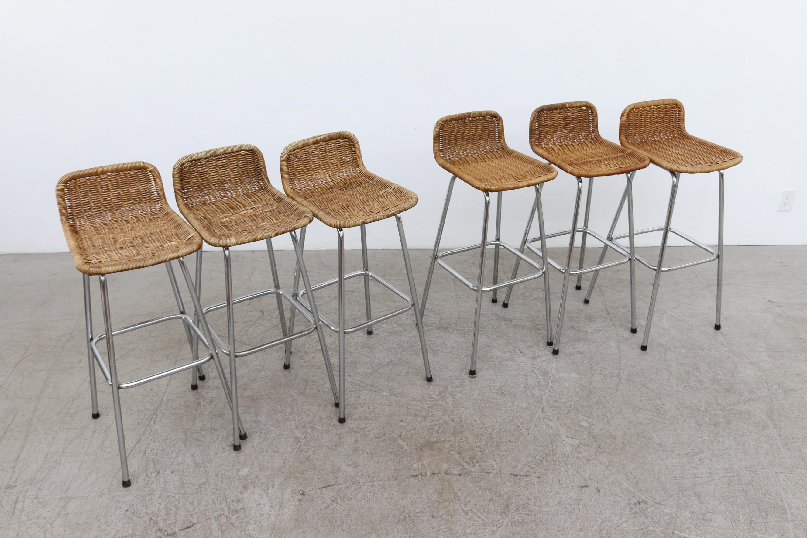 Dutch Charlotte Perriand Style Bar Stools