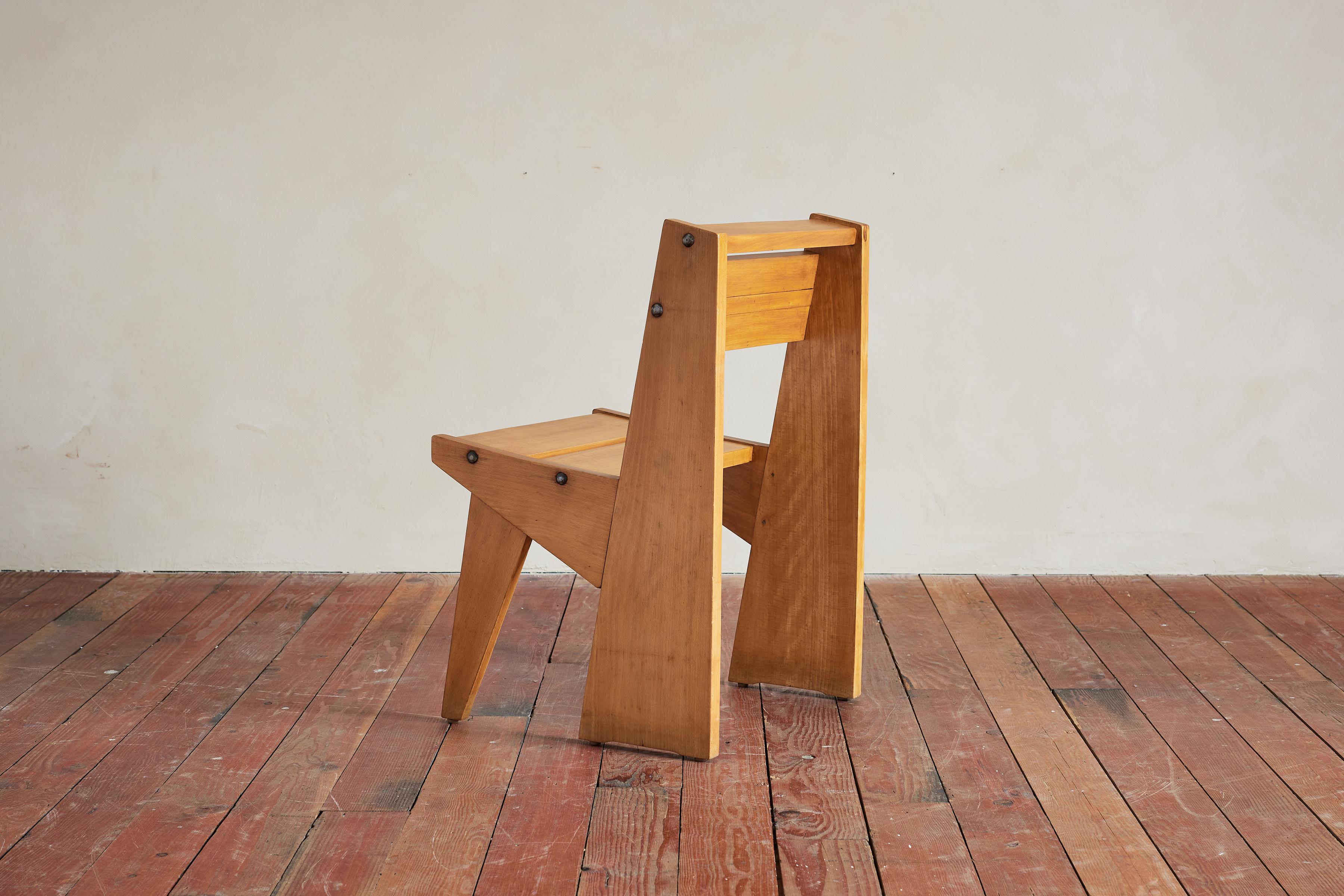 French Charlotte Perriand Style Chairs