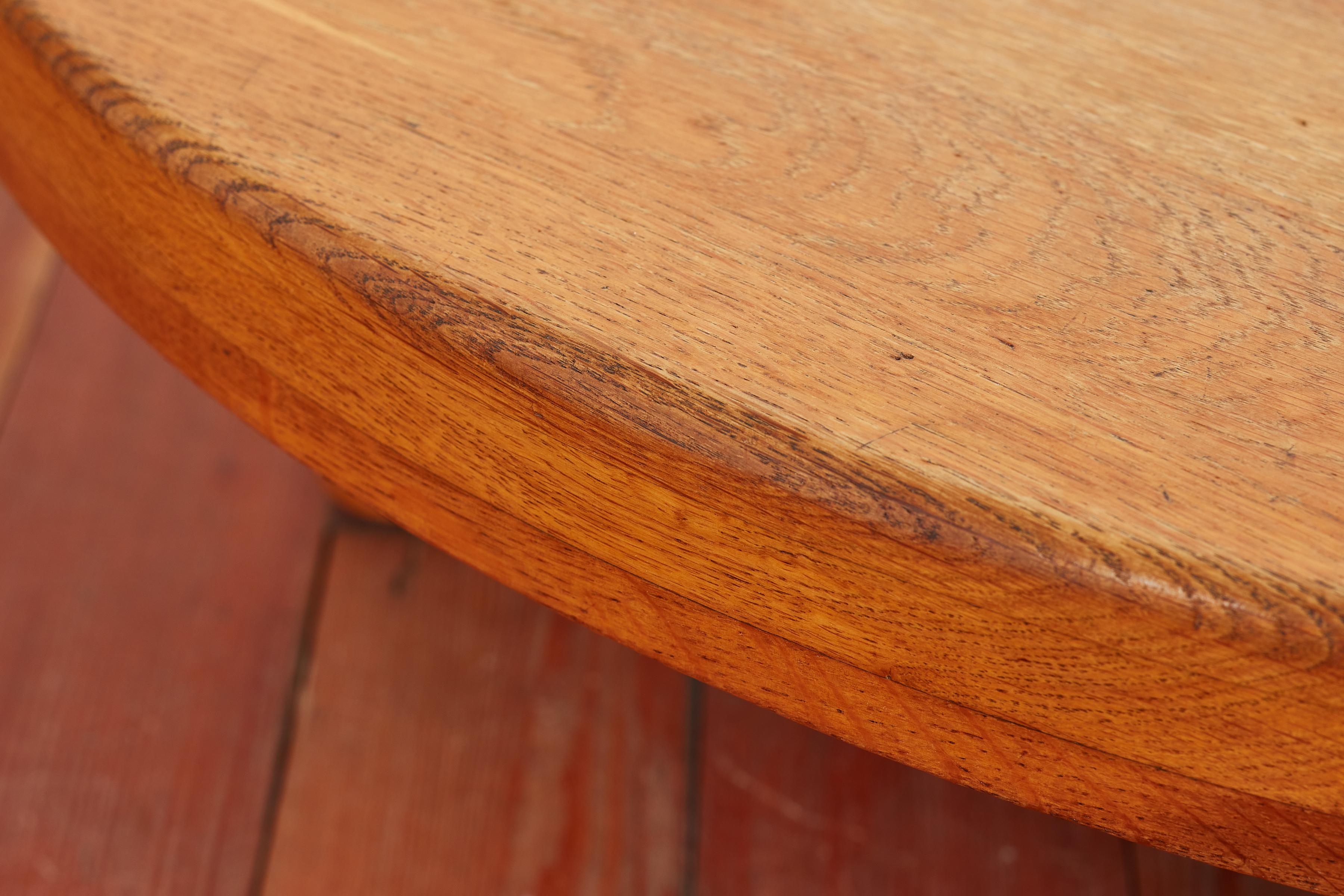 Oak Charlotte Perriand Style Coffee Table 