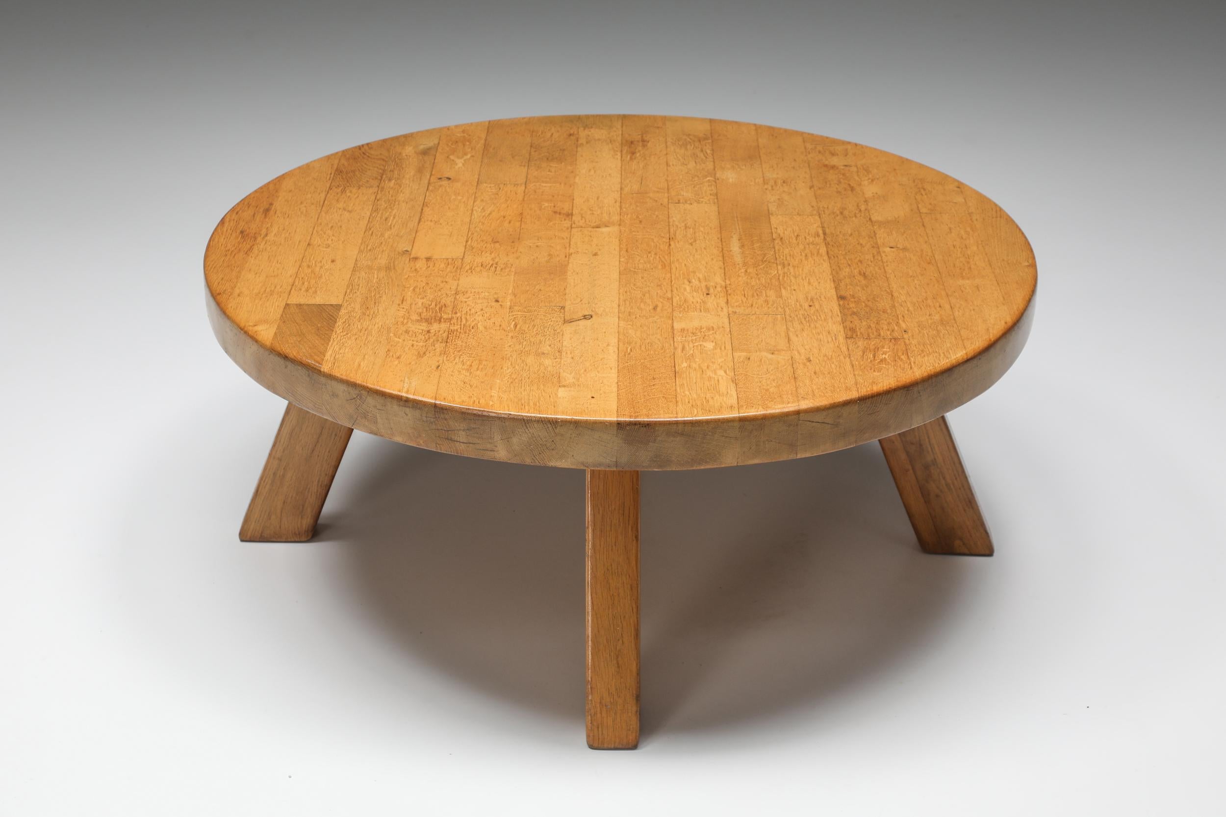 Charlotte Perriand Style Coffee Table, France, 1960s In Excellent Condition For Sale In Antwerp, BE
