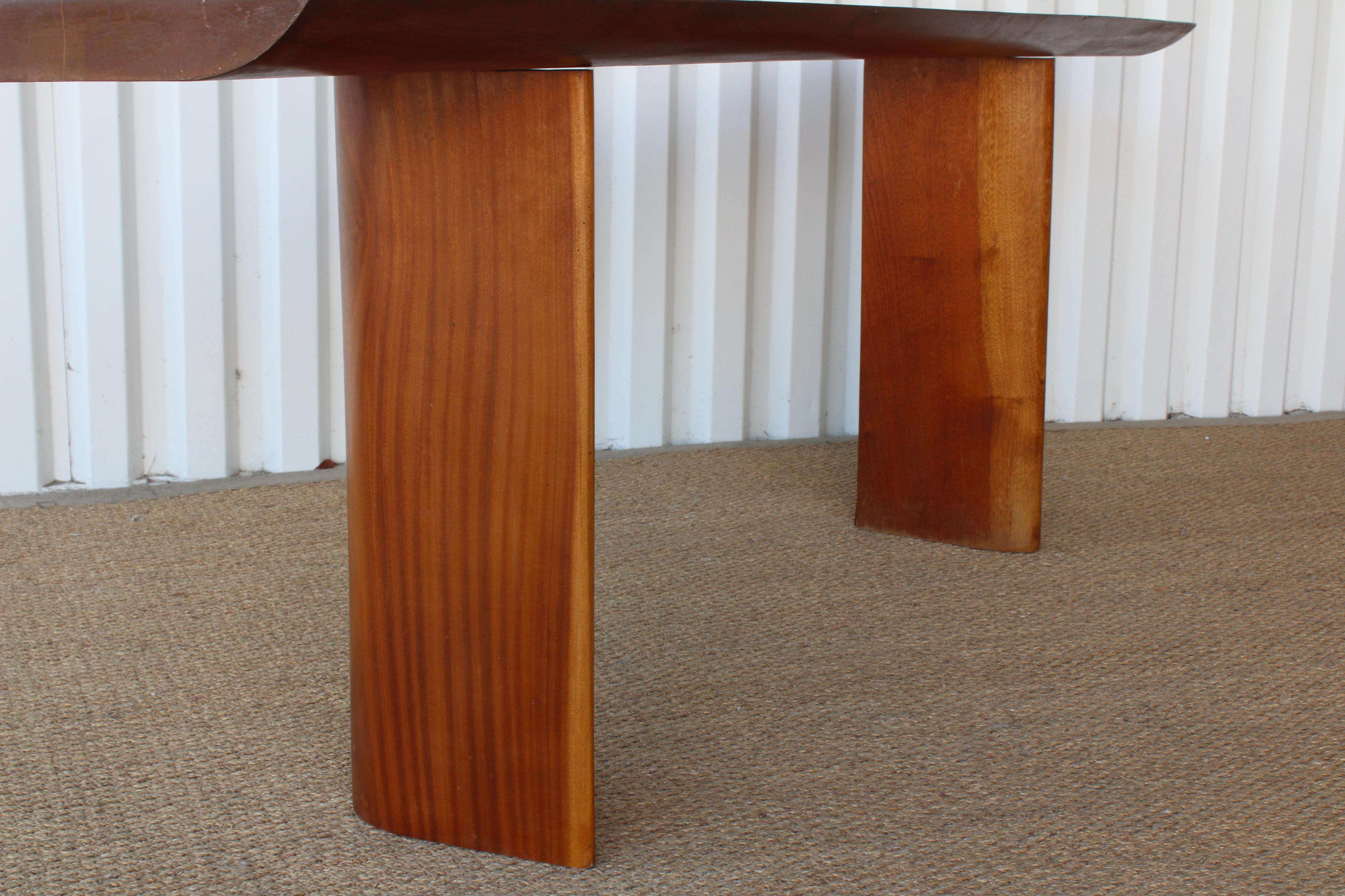 Charlotte Perriand Style Console Table, France, 1960s In Good Condition In Los Angeles, CA