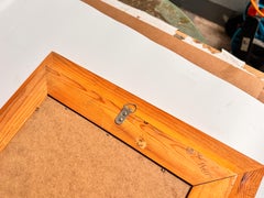 Miroir de style Charlotte Perriand pour Les Arcs France, couleur marron