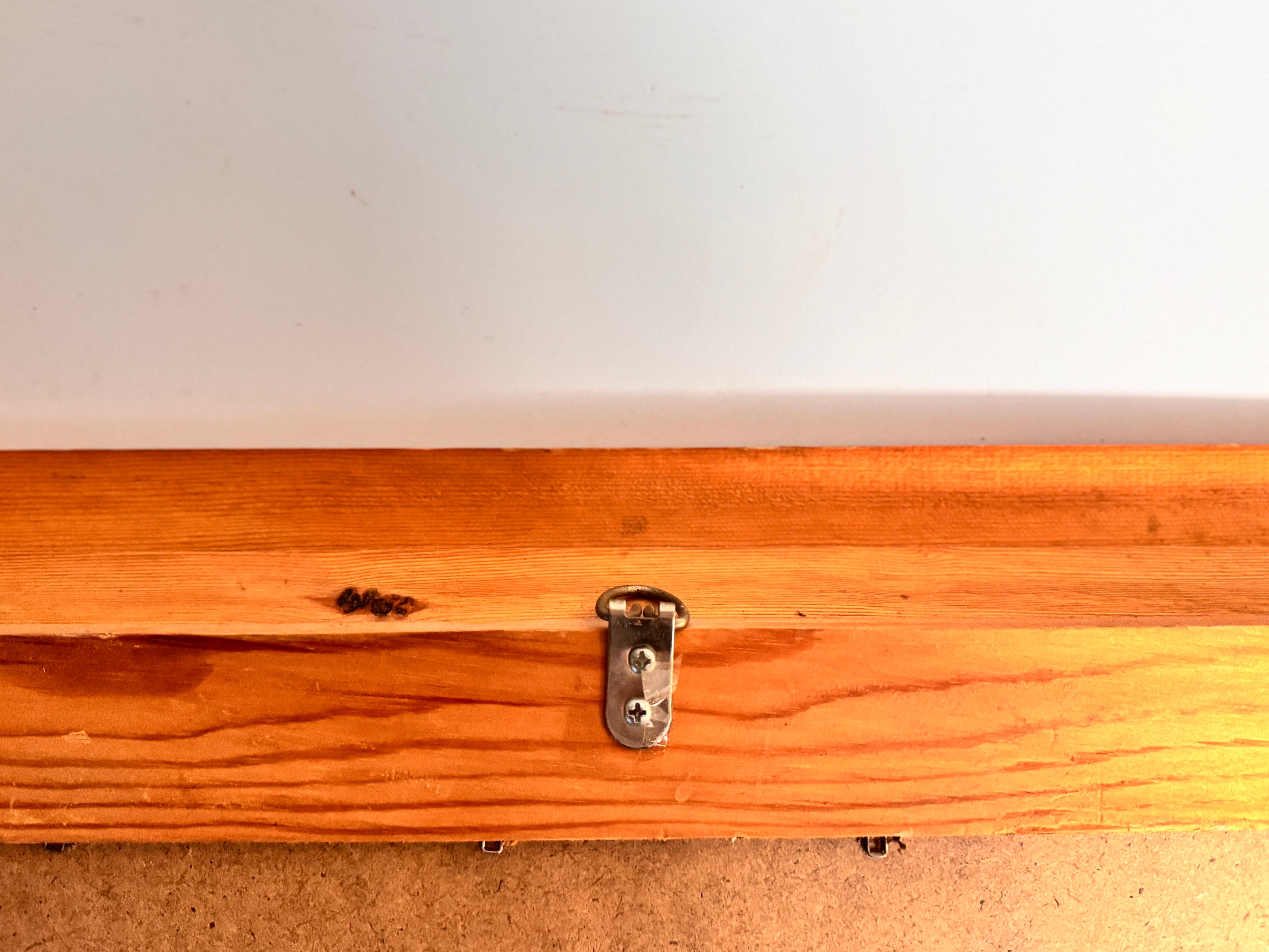 Français Miroir de style Charlotte Perriand pour Les Arcs France, couleur marron en vente