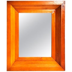 Charlotte Perriand Style Mirror for Les Arcs France Brown Color