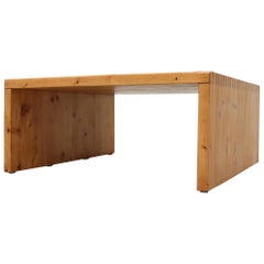 Charlotte Perriand Style Pine Coffee Table by Ate Van Apeldoorn