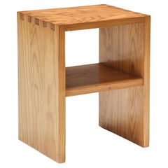 Table d
appoint de style Charlotte Perriand, modernisme français, minimaliste, années 1960