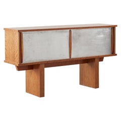 Vintage Charlotte Perriand Style Sideboard, France, 1960s