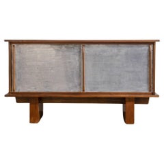 Charlotte Perriand Style Sideboard With Aluminum Doors