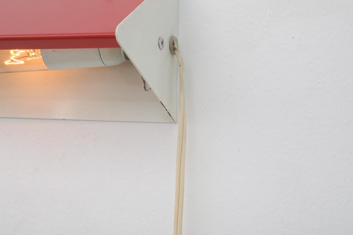 Charlotte Perriand Style Wall Sconce in Red & White for Anvia For Sale 5