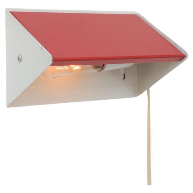 Charlotte Perriand Style Wall Sconce in Red & White for Anvia For Sale