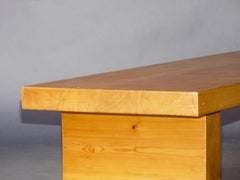 Charlotte Perriand style wood bench