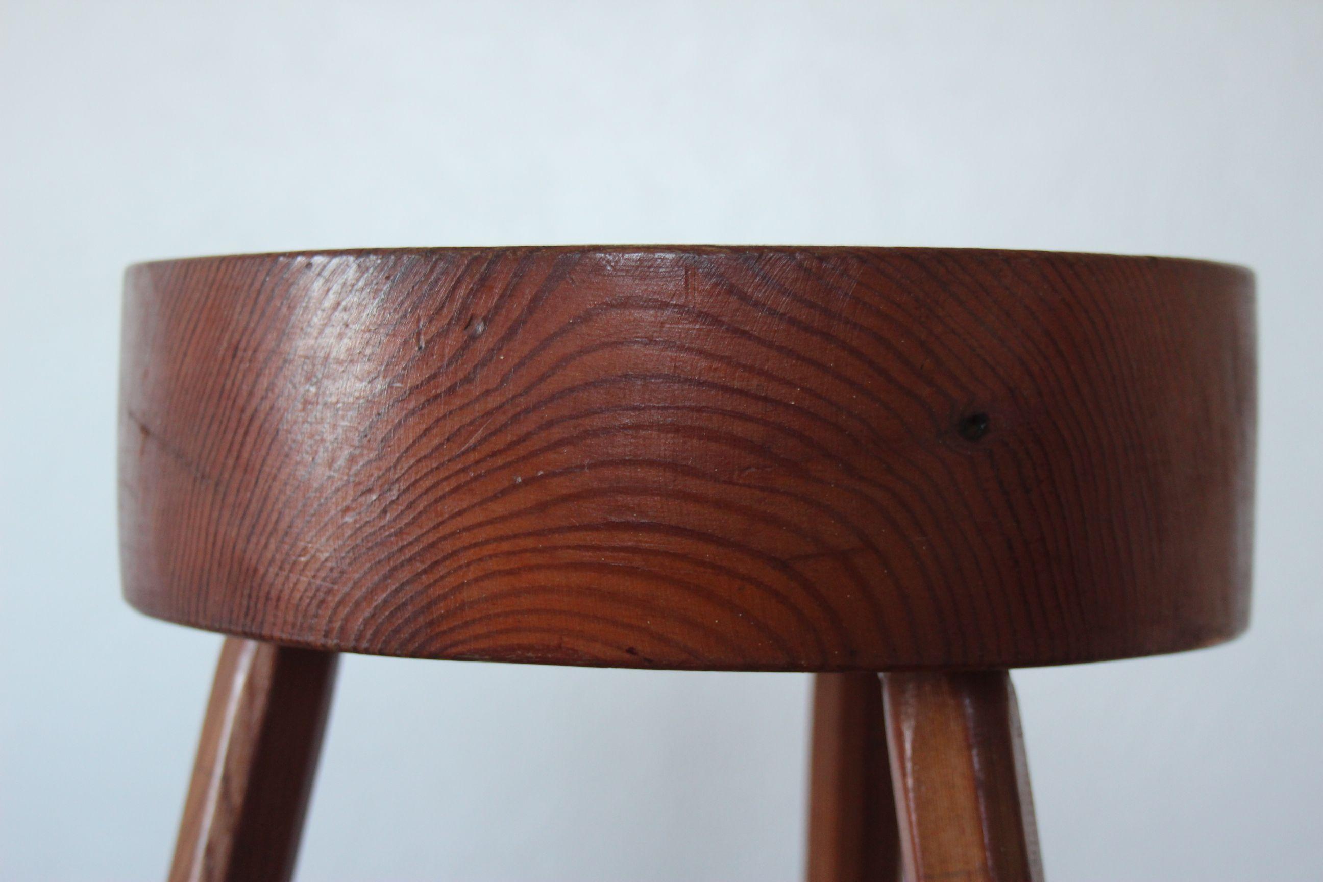 European Charlotte Perriand Style Wood Stool