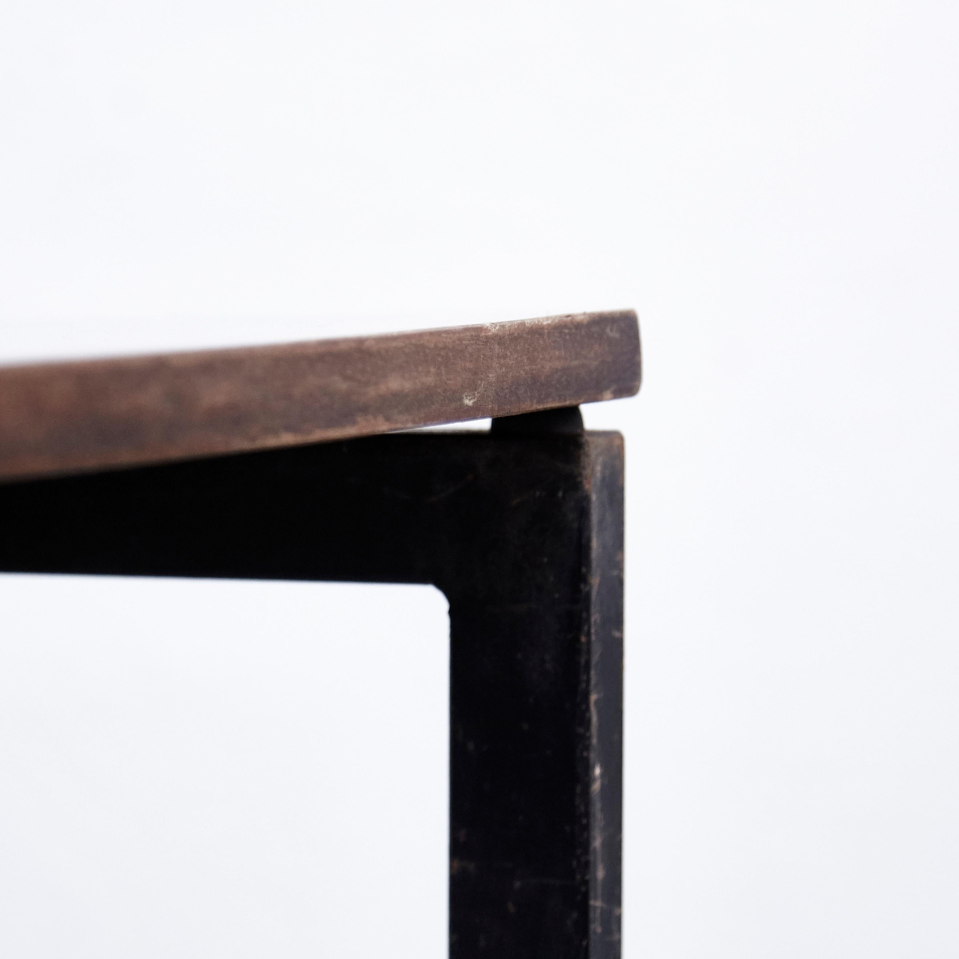 Charlotte Perriand, Mid Century Modern, Wood Formica and Metal Table, circa 1950 4