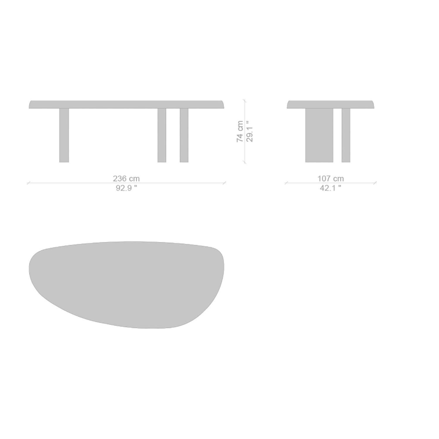 Charlotte Perriand Table En Forme Libre, Bois Glacé Brown Wood by Cassina en vente 5