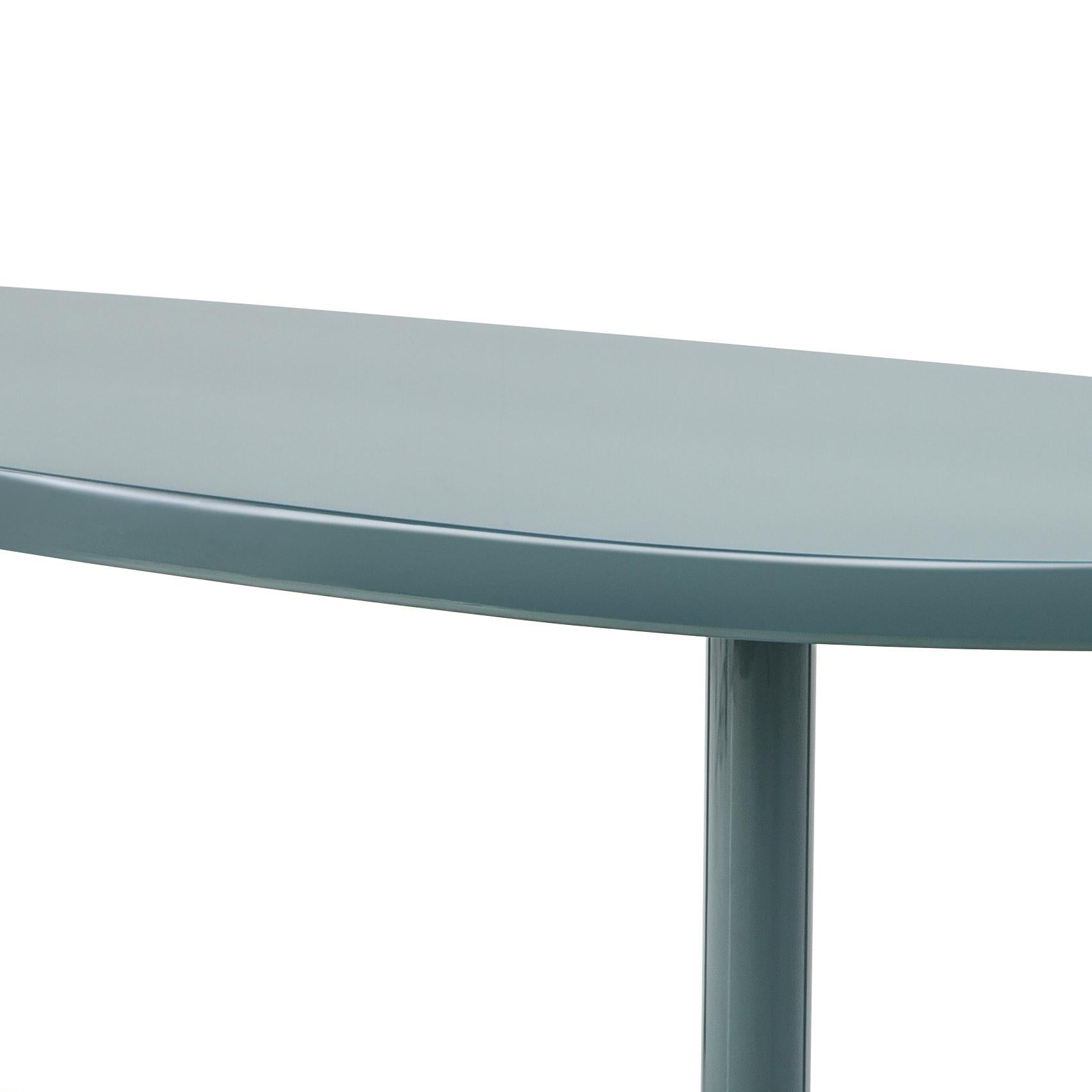 Mid-Century Modern Charlotte Perriand Table En Forme Libre, Sage Green Lacquered Wood by Cassina
