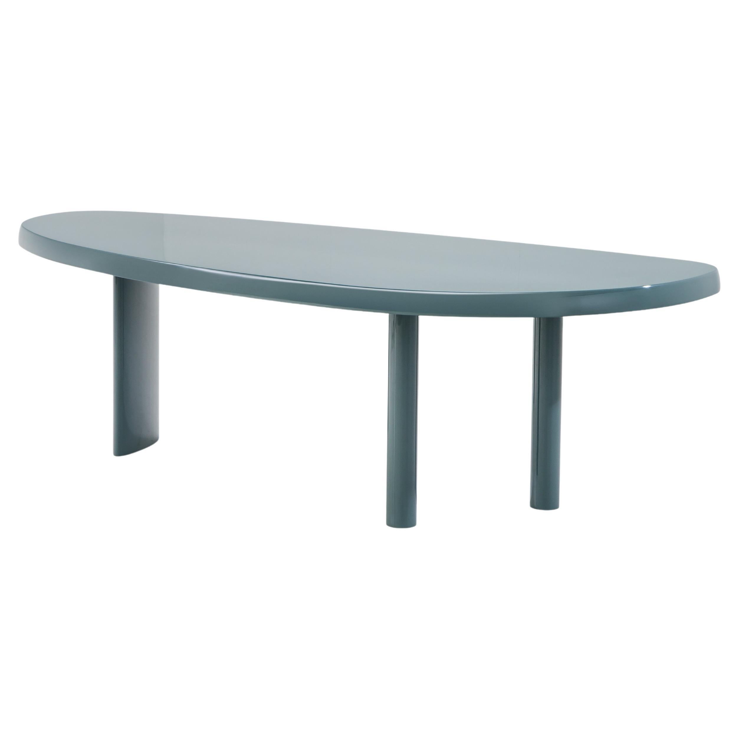 Charlotte Perriand Table En Forme Libre, Sage Green Lacquered Wood by Cassina