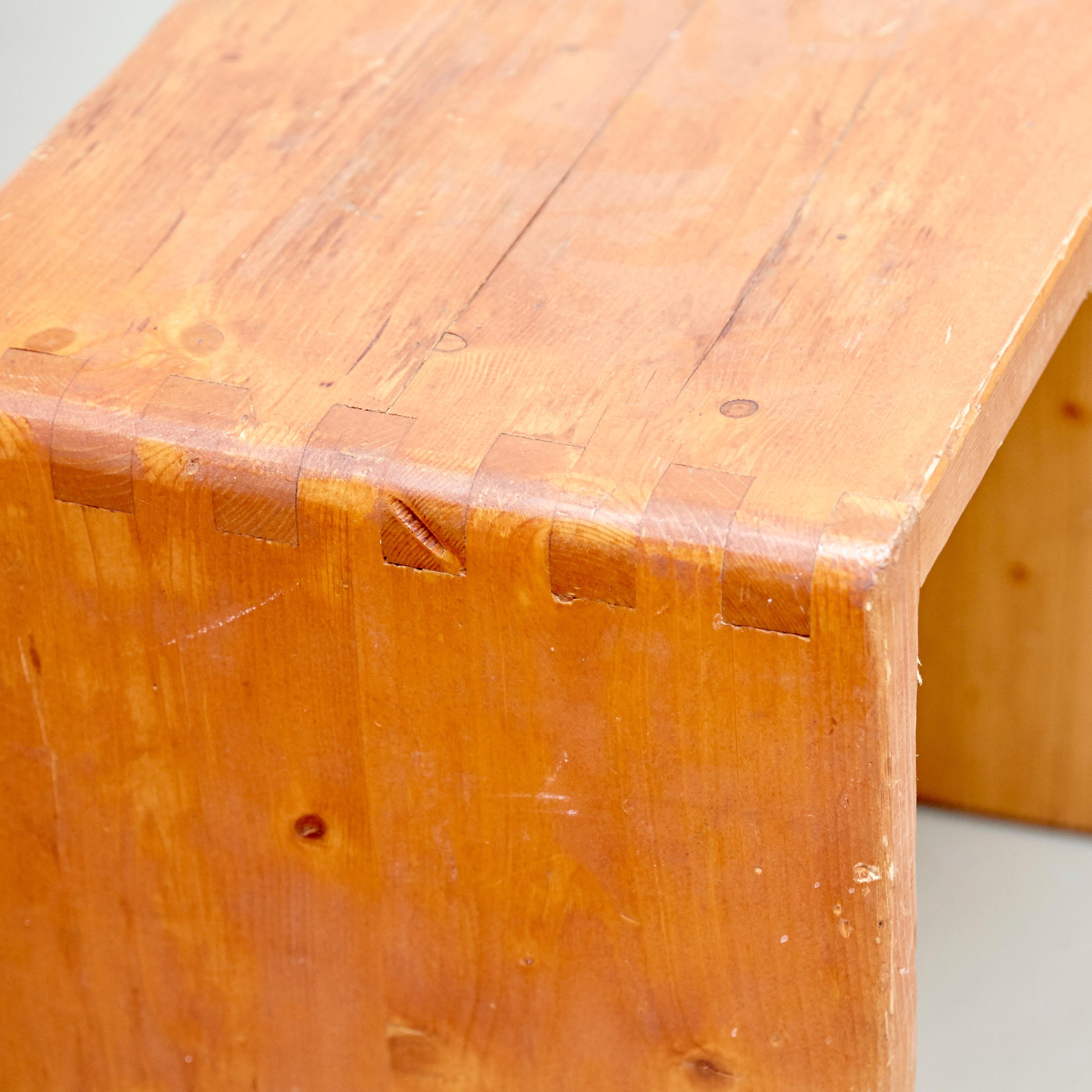 Charlotte Perriand Table, Stools and Bench for Les Arcs 4