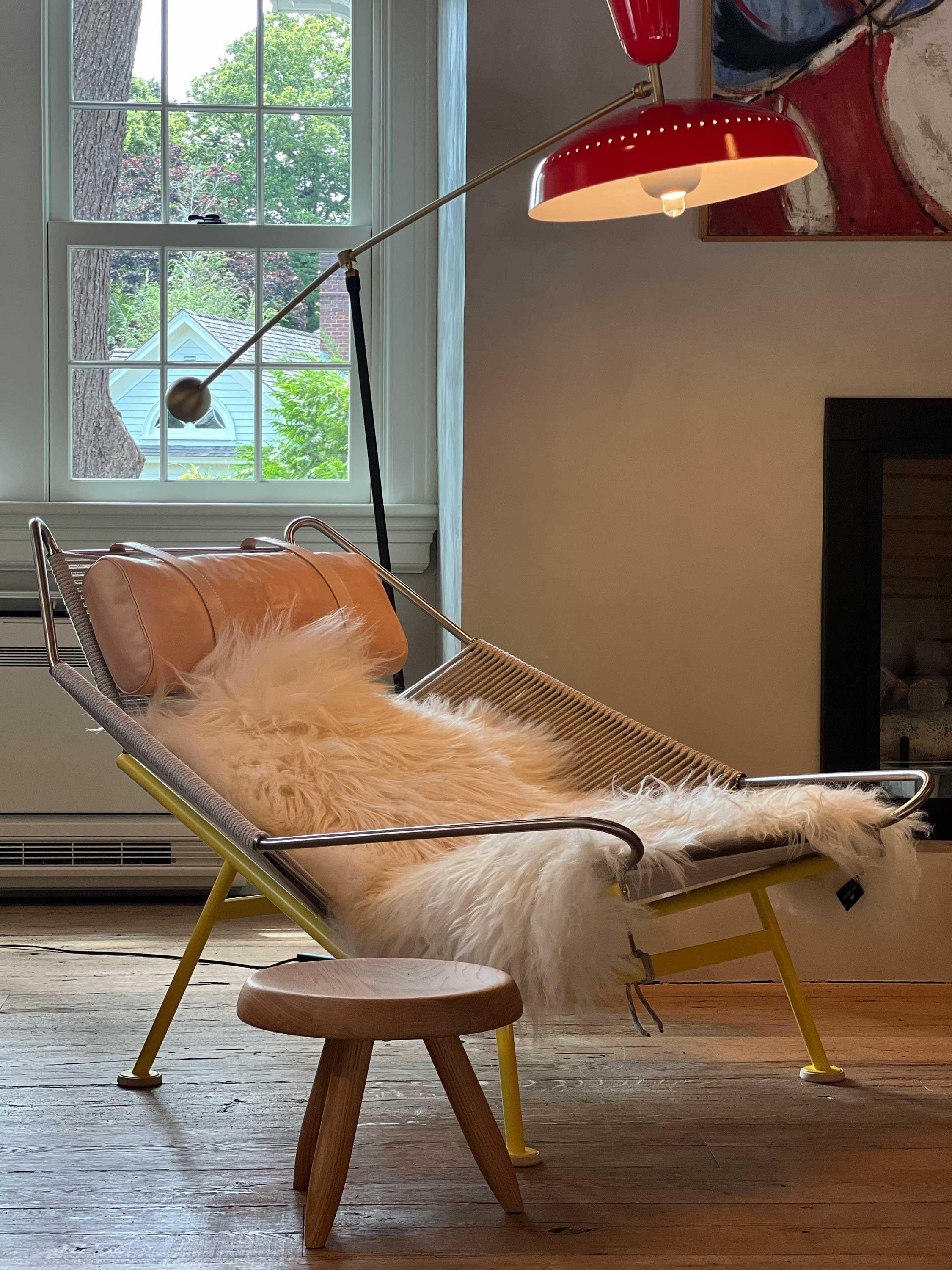 Charlotte Perriand Tabouret Berger Hocker aus Eiche von Cassina (Italienisch) im Angebot
