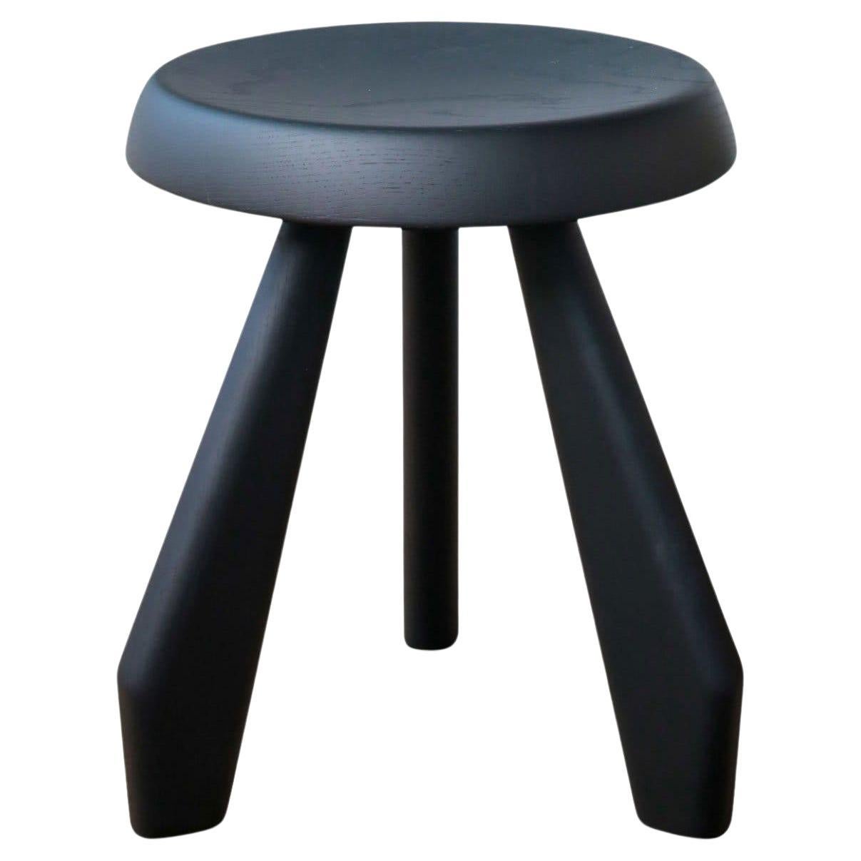 Charlotte Perriand Tabouret Meribel Stool in Black Oak by Cassina For Sale