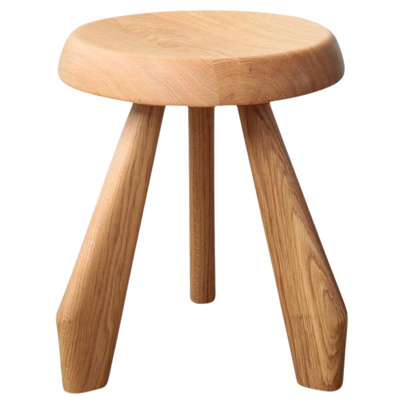 Charlotte Perriand Tabouret Meribel Stool in Oak by Cassina