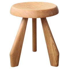 Charlotte Perriand Tabouret Meribel Stool in Oak by Cassina